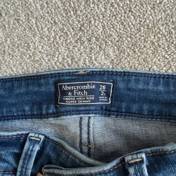 Abercrombie and fitch Simone high rise super skinny jeans size 26 - Picture 4 of 9